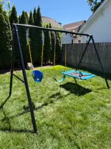 Swing-Set Installation in White Plains — swing installation