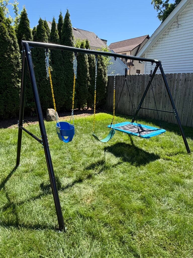 Swing-Set Installation in White Plains — swing installation
