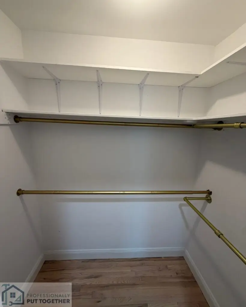 Closet Storage Installation in Rye — clothing rods installation